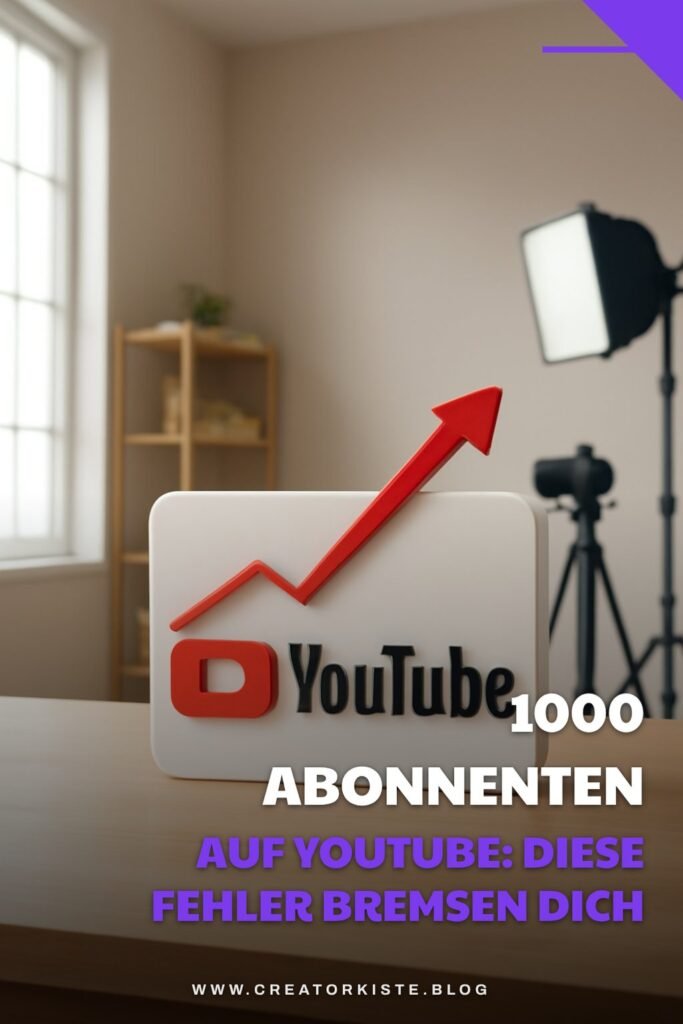1000 Abonnenten auf YouTube: Diese Fehler bremsen dich