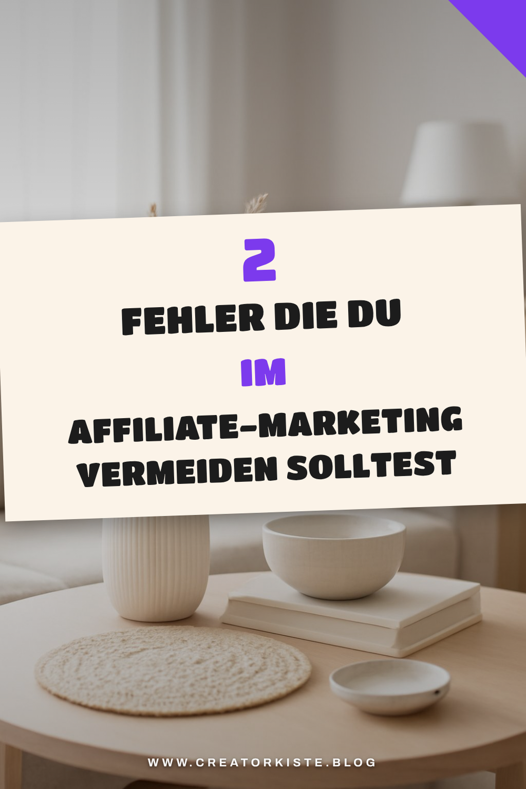 Fehler im Affiliate-Marketing vermeiden