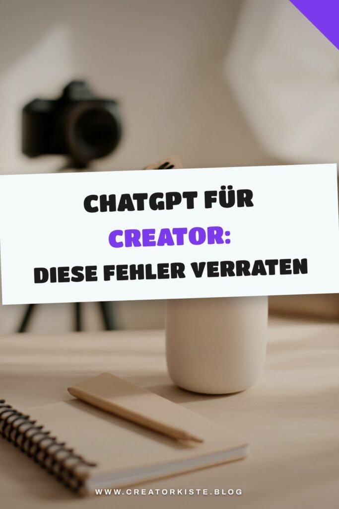 ChatGPT für Creator: Diese Fehler verraten KI-Texte sofort