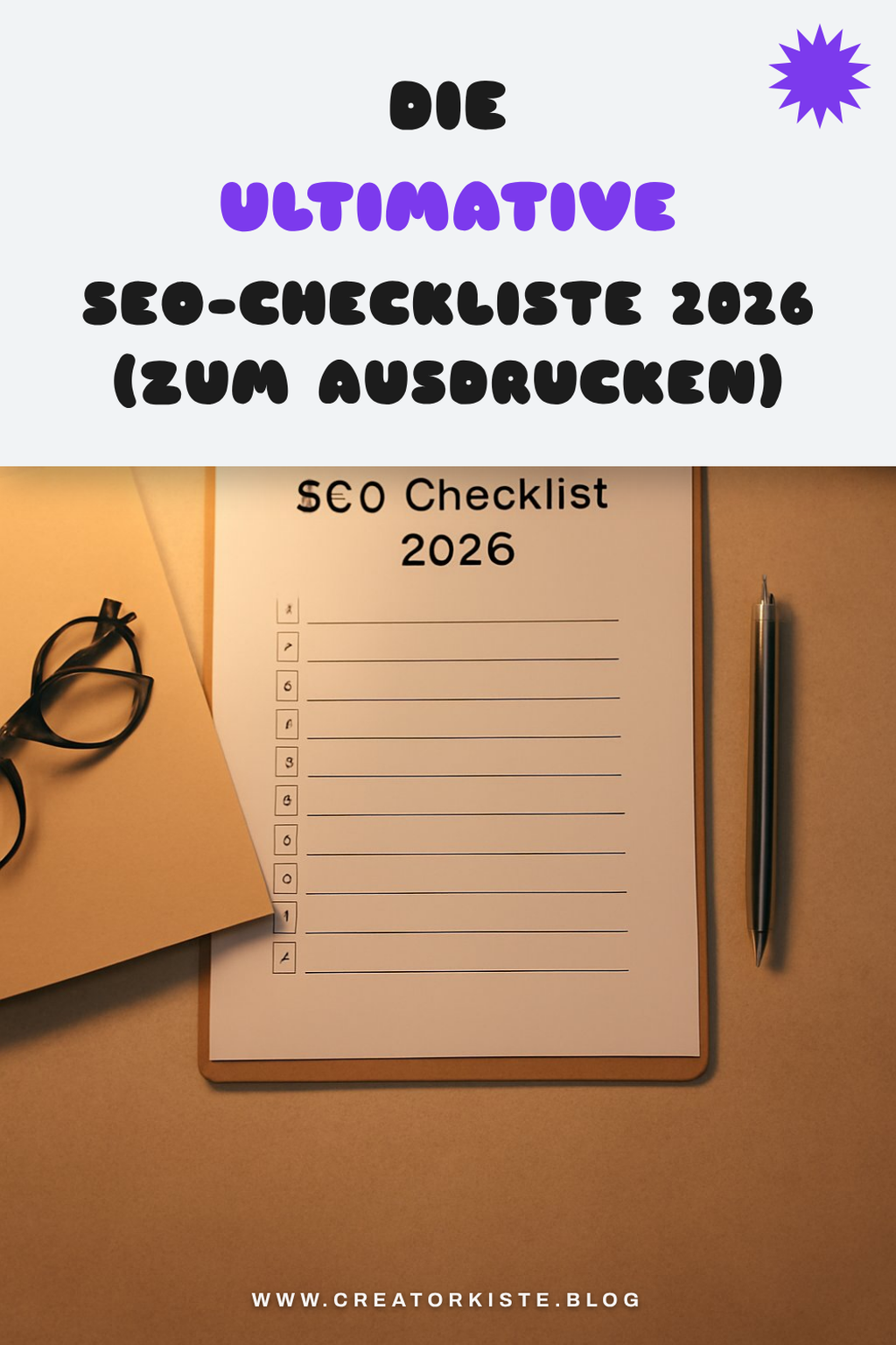 Die ultimative SEO-Checkliste 2026 (zum Ausdrucken)