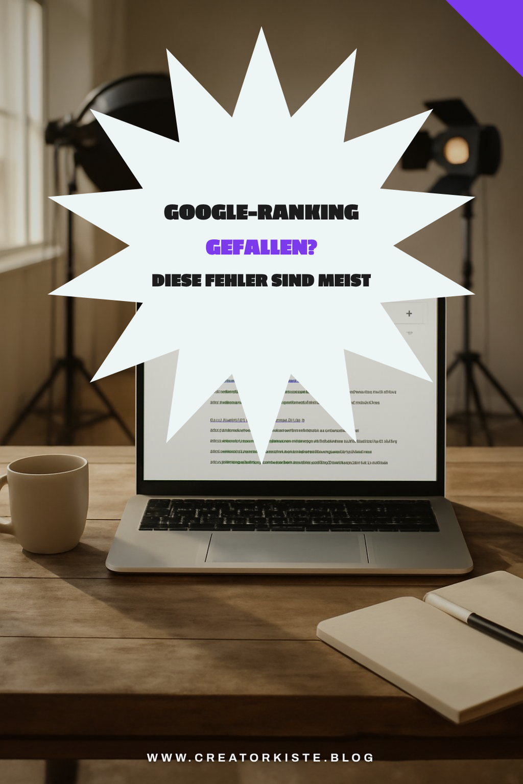 Google-Ranking gefallen? Diese Fehler sind meist schuld — Problem-Szenario