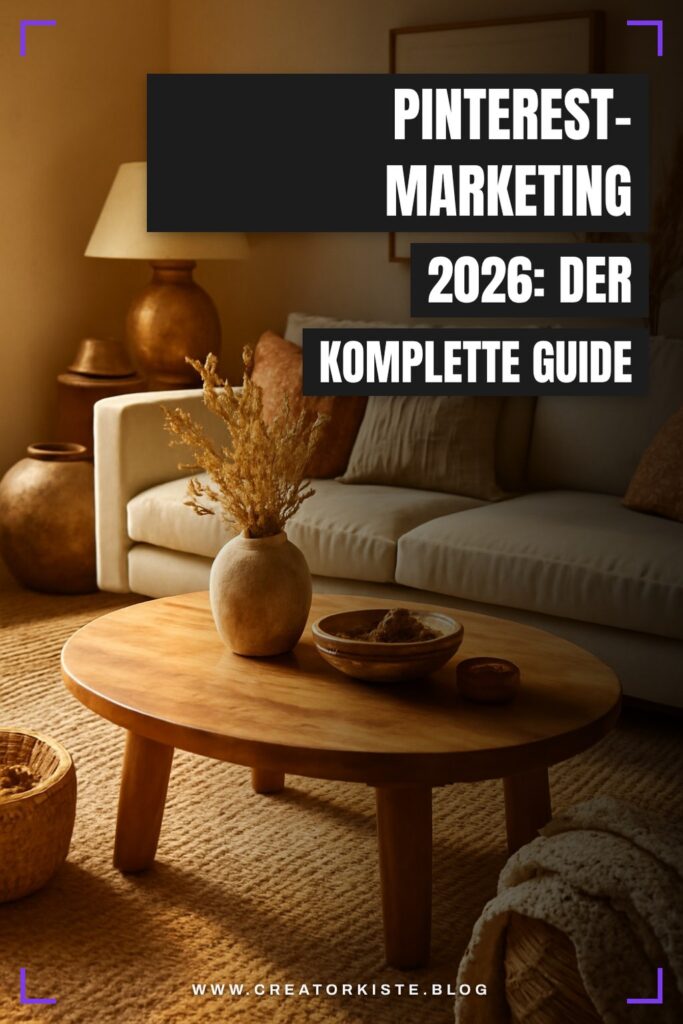 Pinterest-Marketing 2026: Der komplette Guide für mehr Traffic