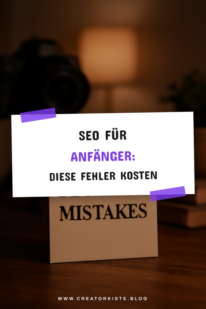 SEO für Anfänger: Diese Fehler kosten dich Rankings
