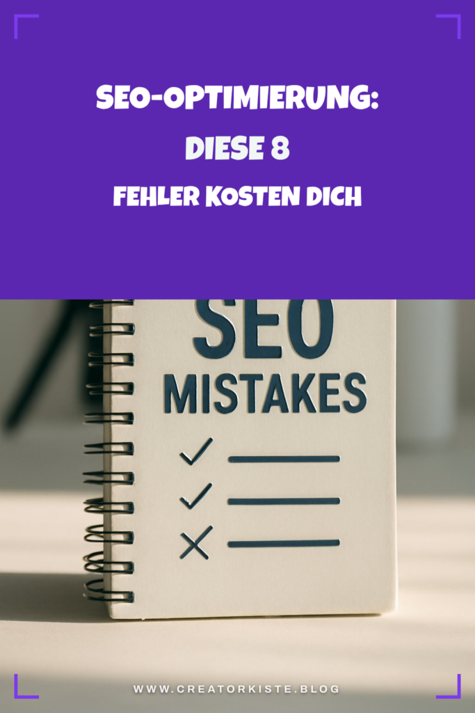 SEO-Optimierung: Diese 8 Fehler kosten dich Rankings