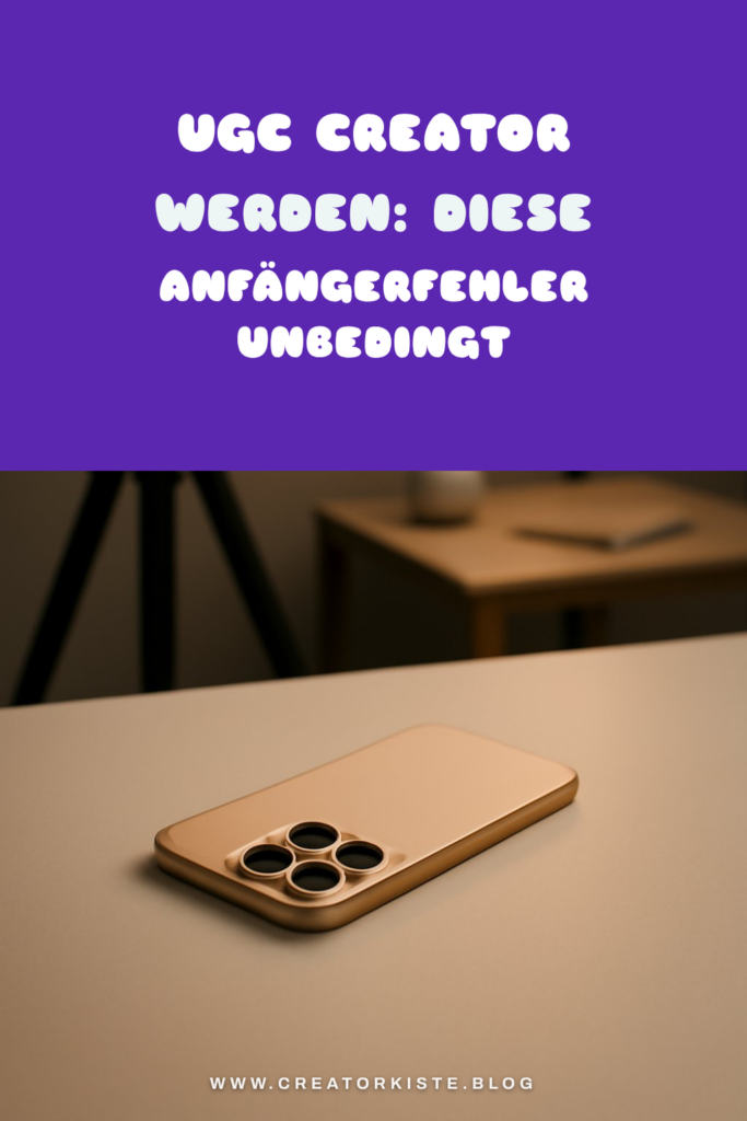 UGC Creator werden: Diese Anfängerfehler unbedingt vermeiden