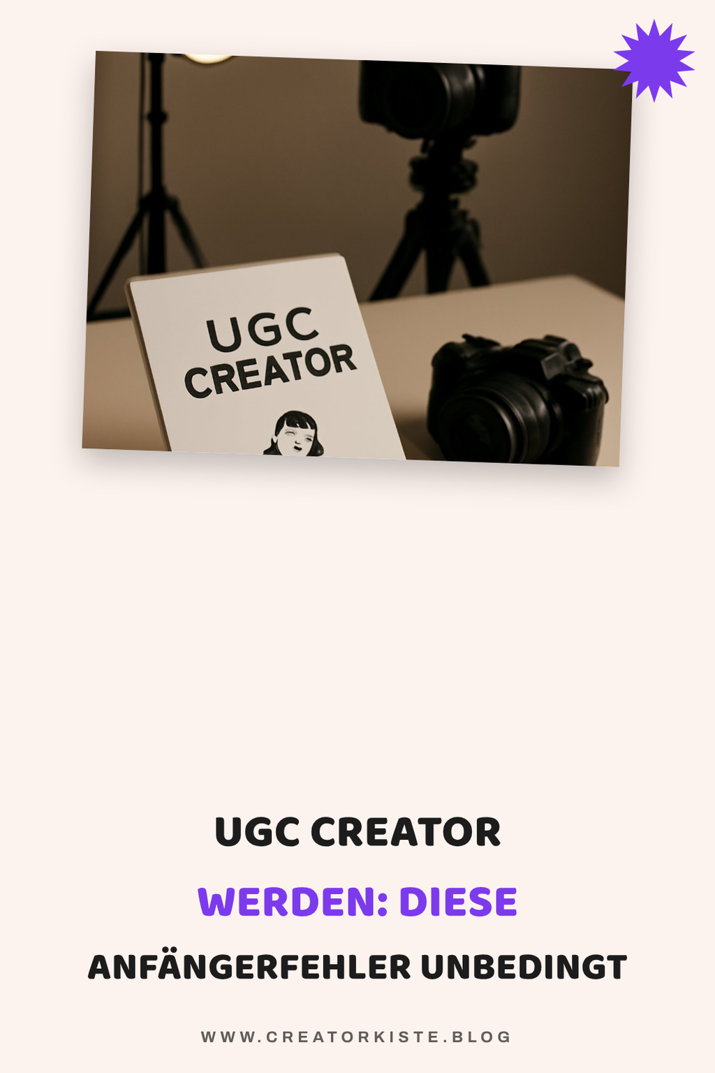 UGC Creator werden: Diese Anfängerfehler unbedingt vermeiden — Problem-Szenario