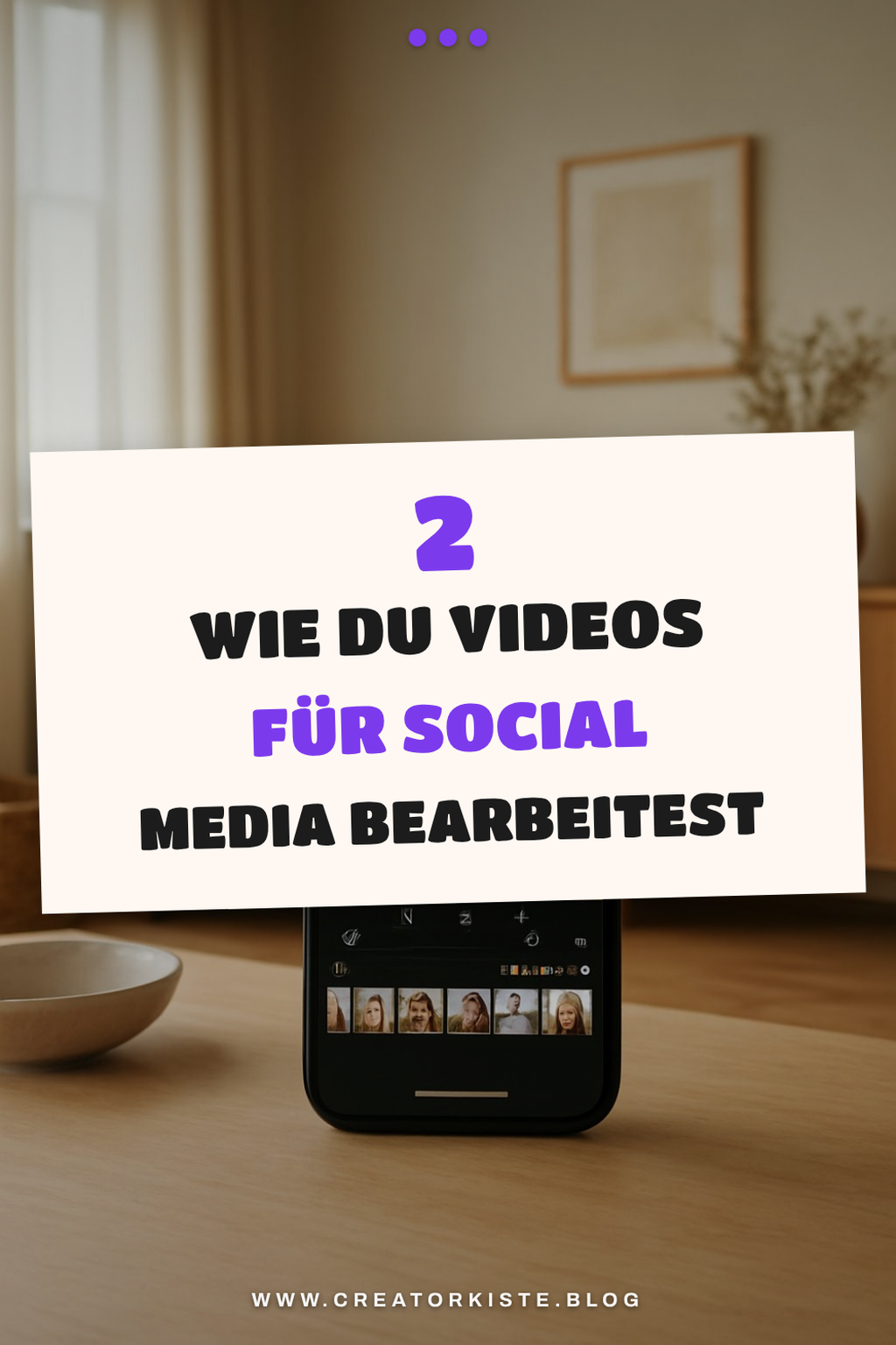 So bearbeitest du Videos für Social Media
