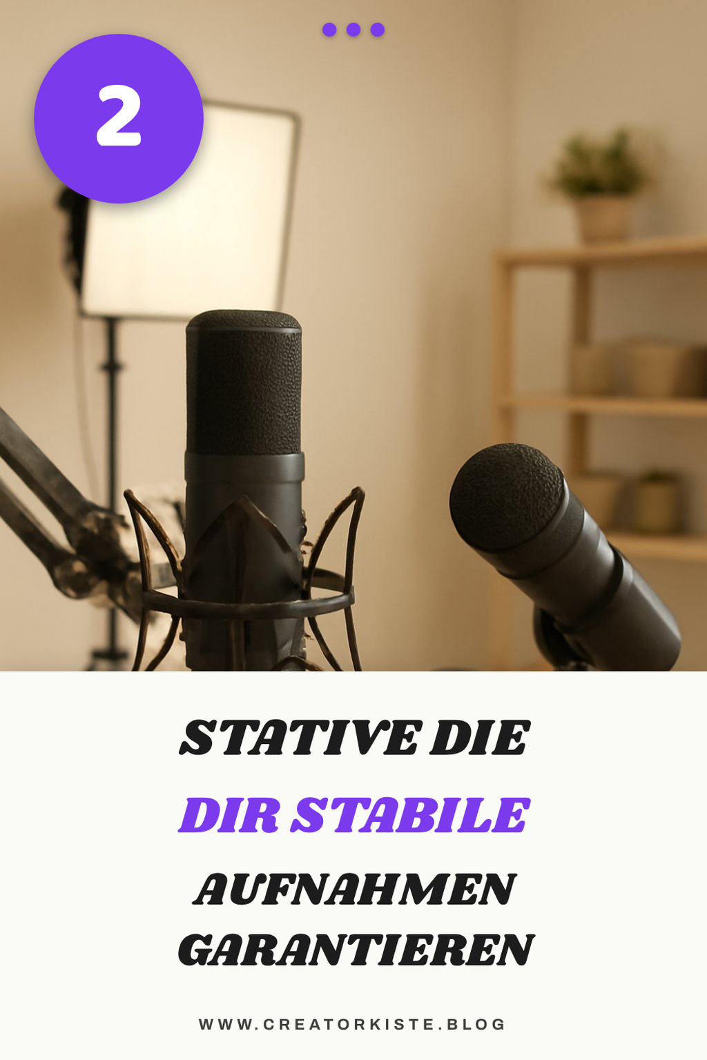 Stative für stabile Aufnahmen