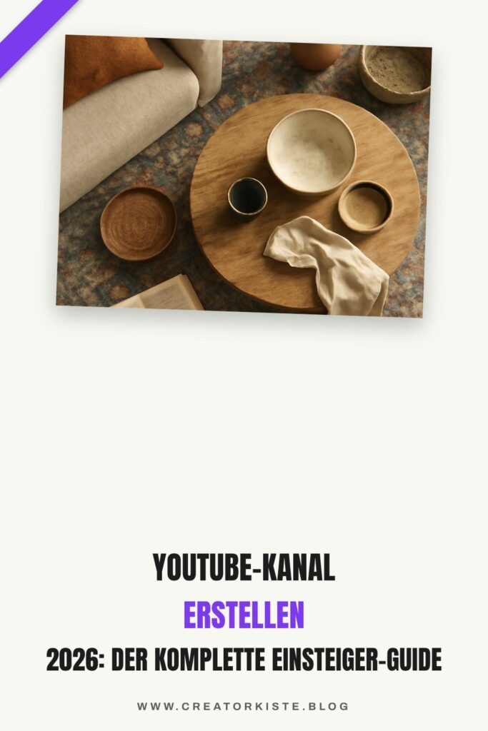 YouTube-Kanal erstellen 2026: Der komplette Einsteiger-Guide