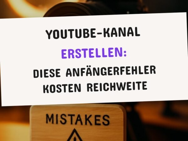 YouTube-Kanal erstellen: Diese Anfängerfehler kosten Reichweite