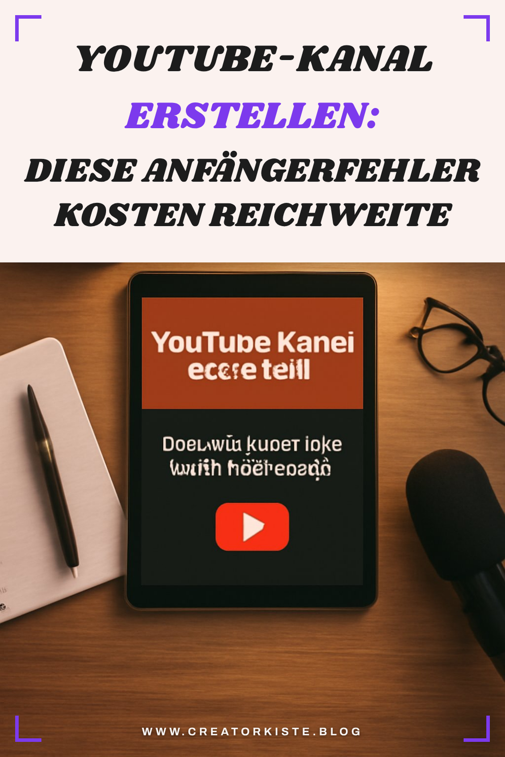 YouTube-Kanal erstellen: Diese Anfängerfehler kosten Reichweite — Problem-Szenario
