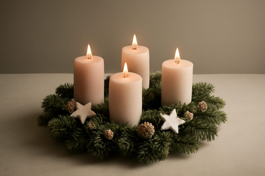 12 Adventskranz DIY Ideen unter 30 Euro