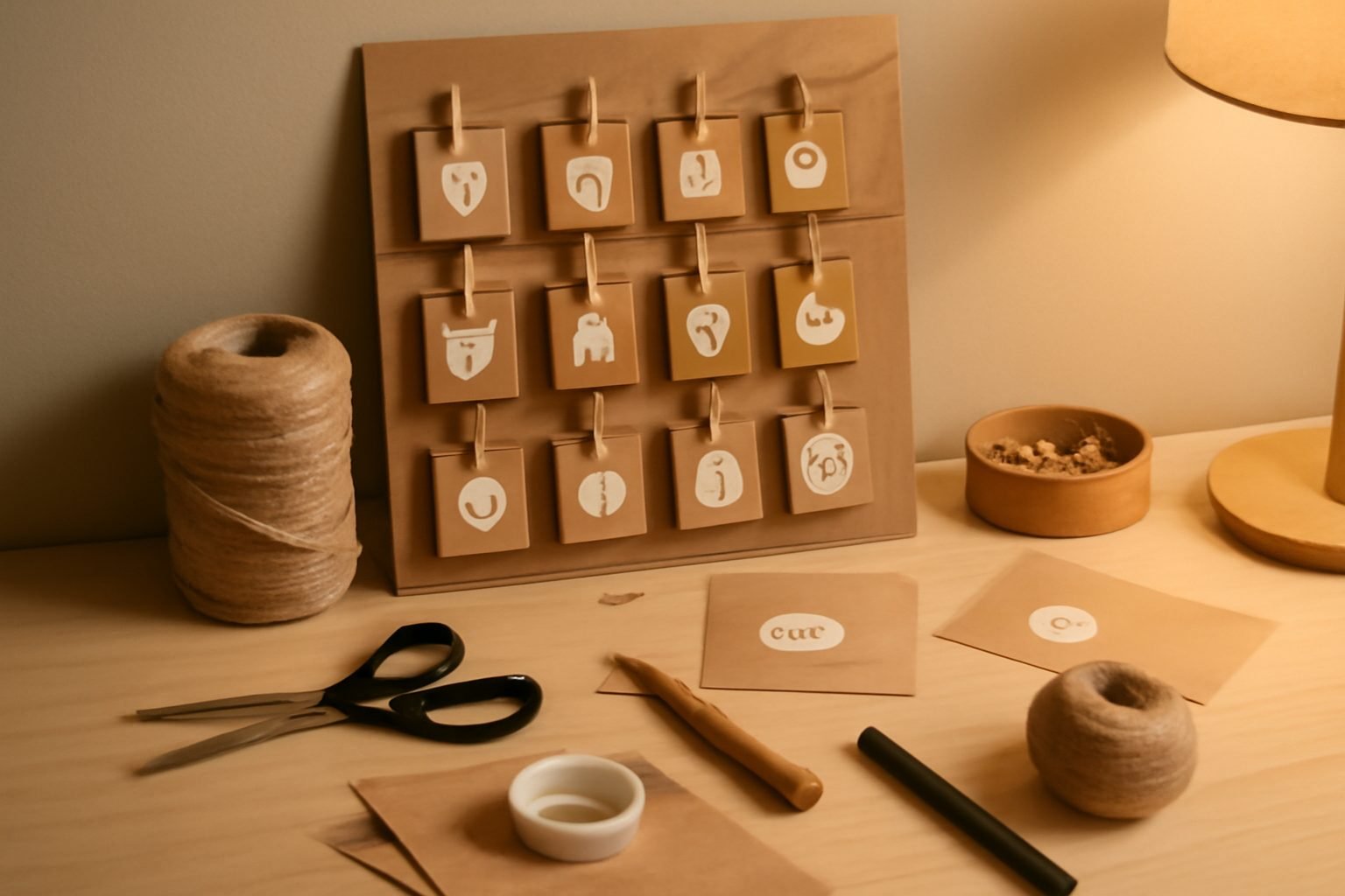 Adventskalender DIY basteln ohne Vorkenntnisse