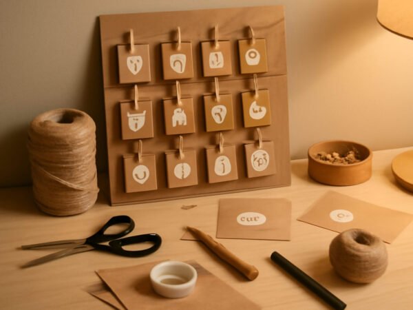Adventskalender DIY basteln ohne Vorkenntnisse