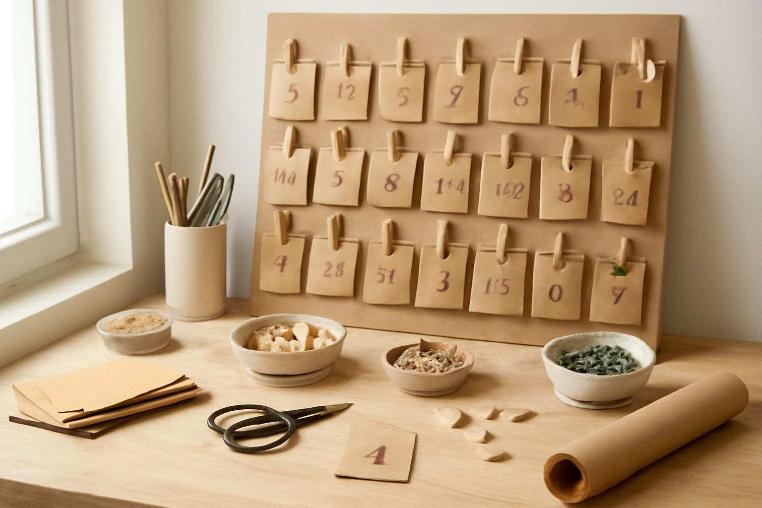 Adventskalender DIY mit Kindern in 6 Schritten
