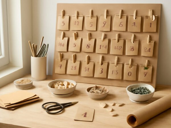 Adventskalender DIY mit Kindern in 6 Schritten