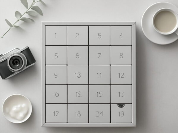 Adventskalender fotografieren für den Feed