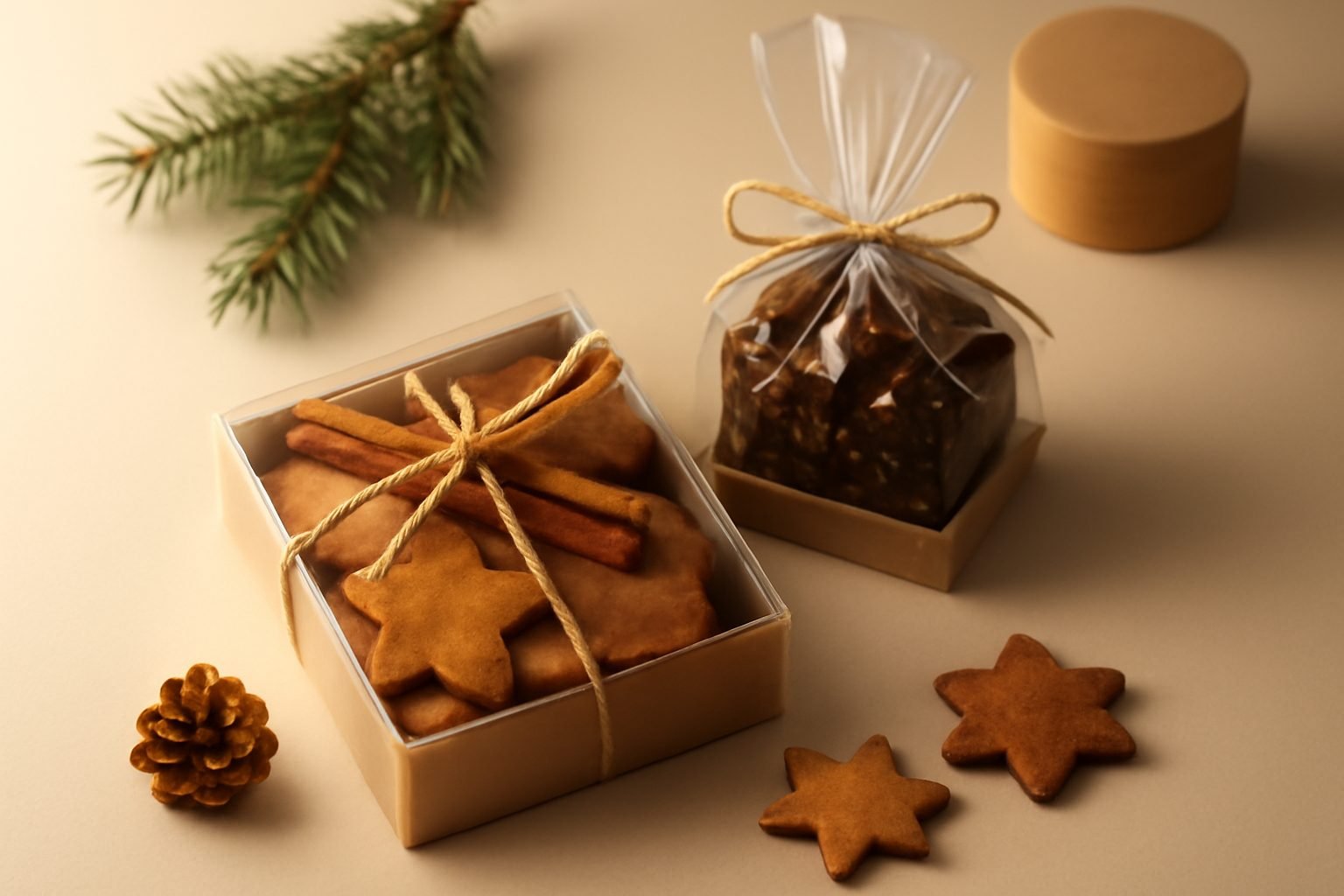Essbare Weihnachtsgeschenke basteln Anleitung in 6 Schritten
