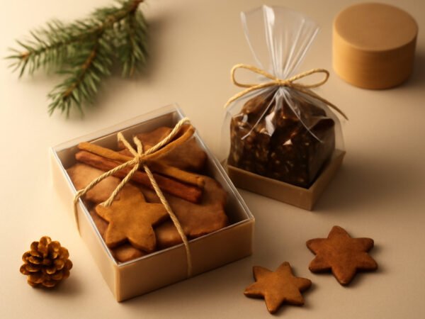Essbare Weihnachtsgeschenke basteln Anleitung in 6 Schritten