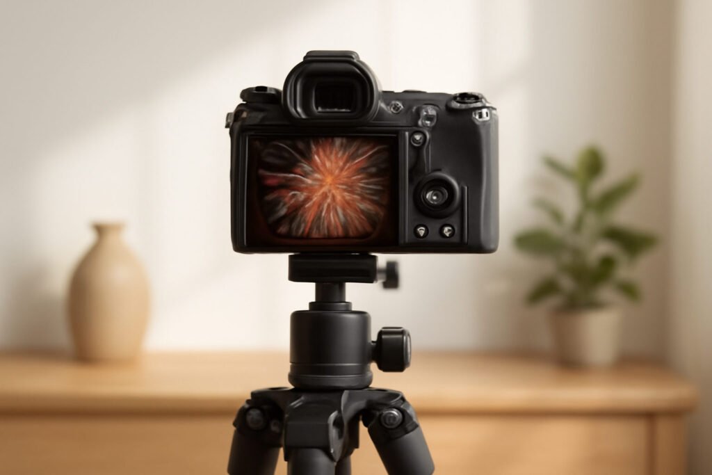 Feuerwerk fotografieren Einstellungen Kamera