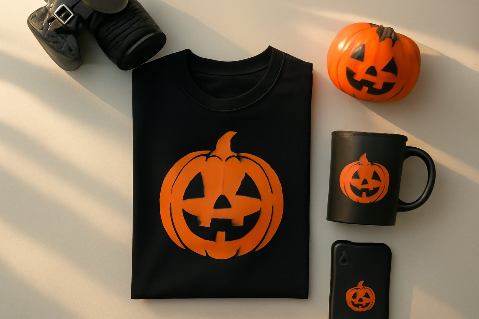 Halloween Merch Ideen für Creator ohne teure Anschaffung