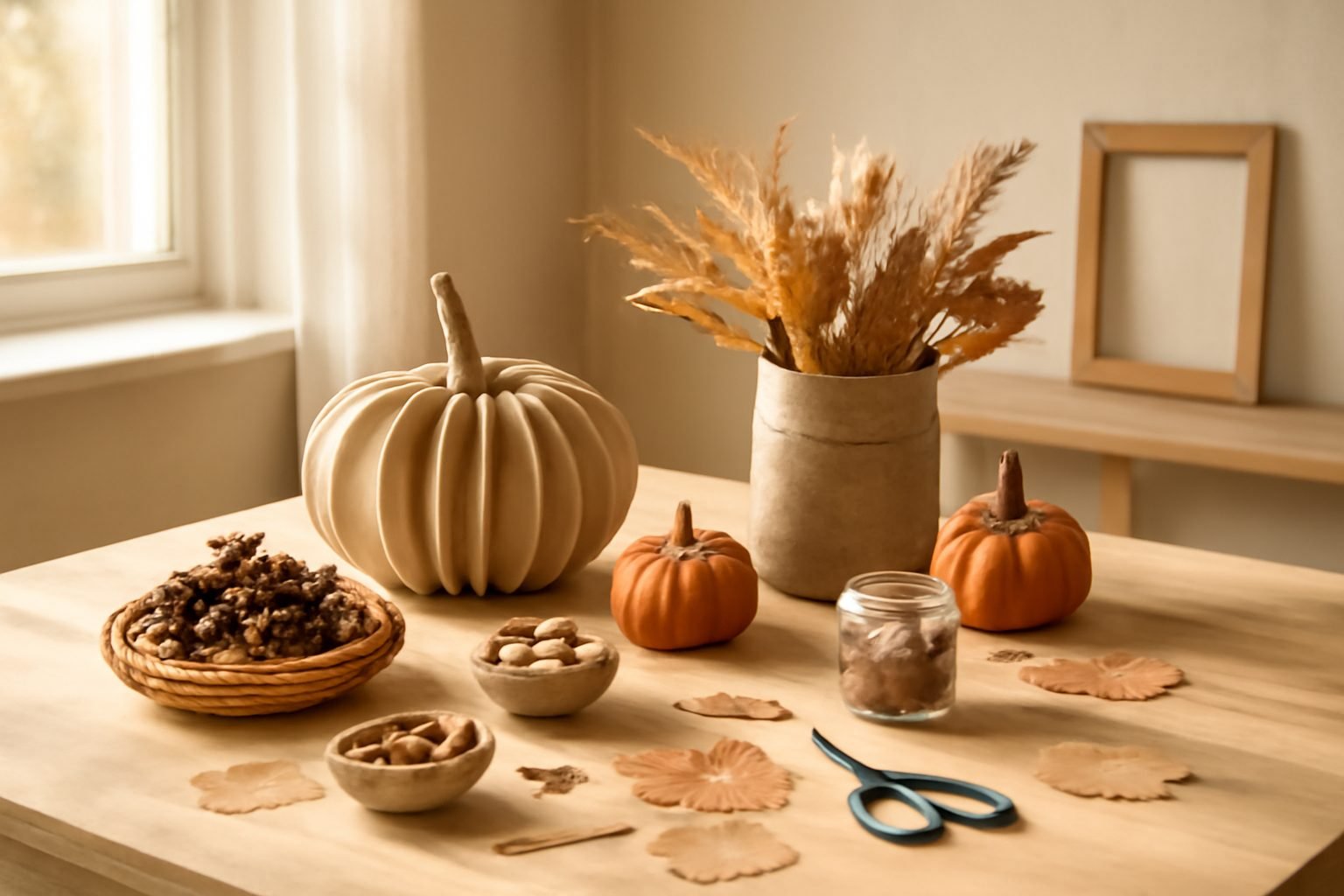 Herbstdeko basteln für den Tisch — so geht es richtig