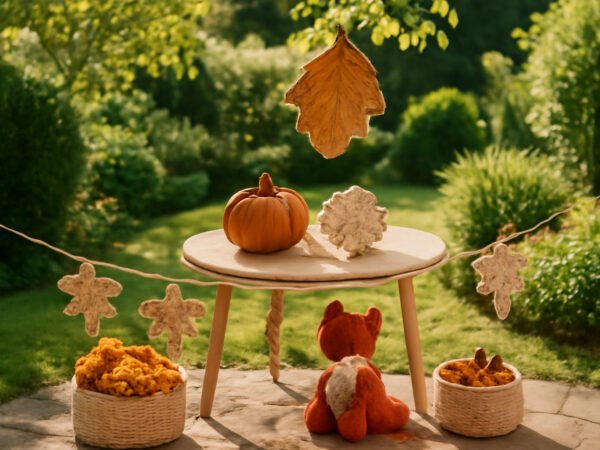 Herbstdeko für draußen häkeln in 6 Schritten