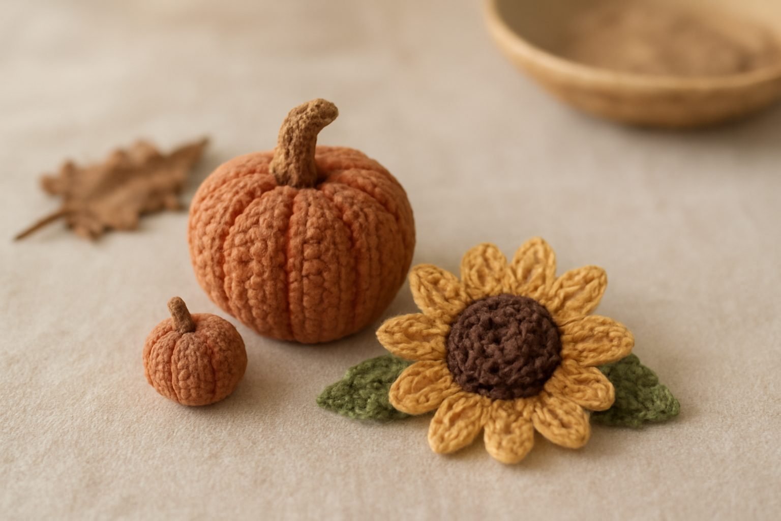 Herbstdeko Kastanien häkeln gelingt auch beim ersten Mal
