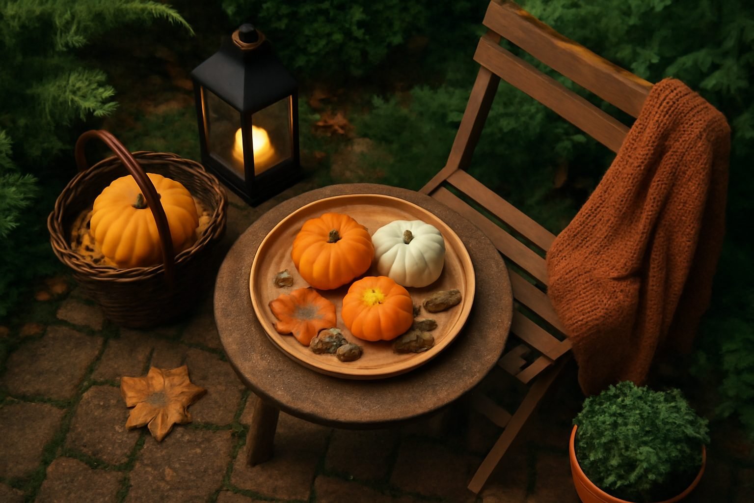 Herbstdeko Outdoor häkeln in 6 Schritten