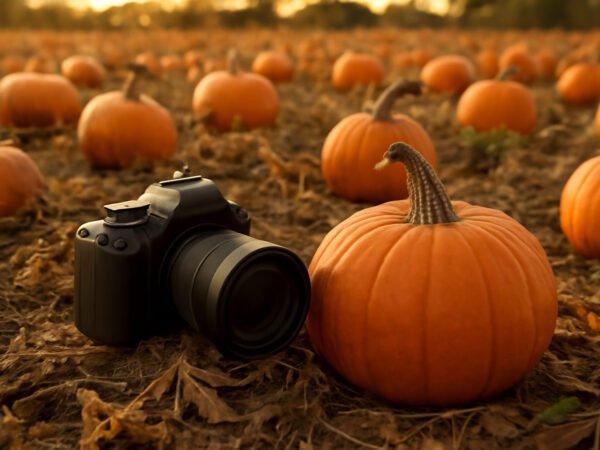 Kürbisfeld Fotoshooting Ideen Posen — günstig statt teuer
