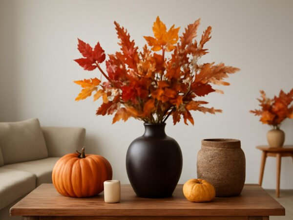 Moderne Herbstdeko basteln — der Weg zum Ergebnis