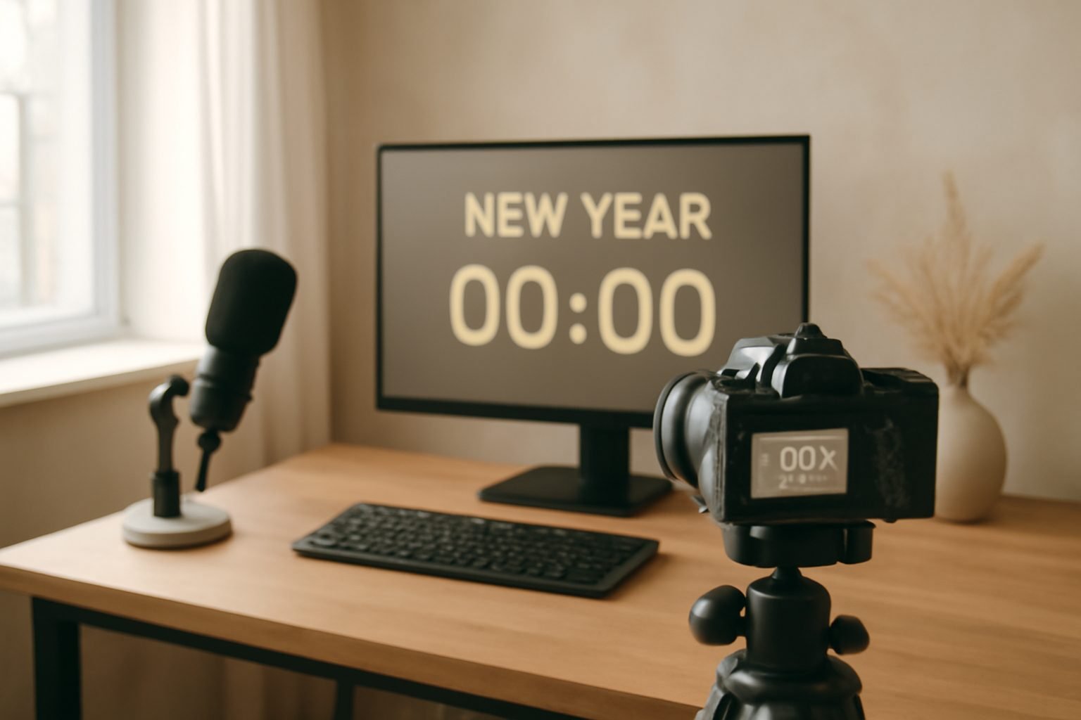 Silvester Countdown Overlay für den Stream