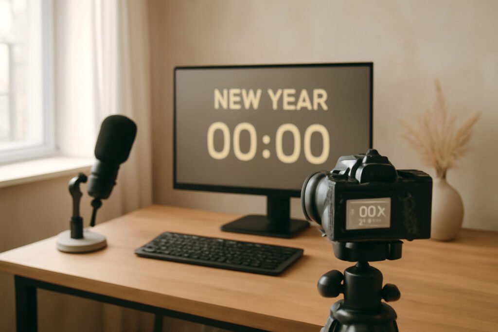 Silvester Countdown Overlay für den Stream