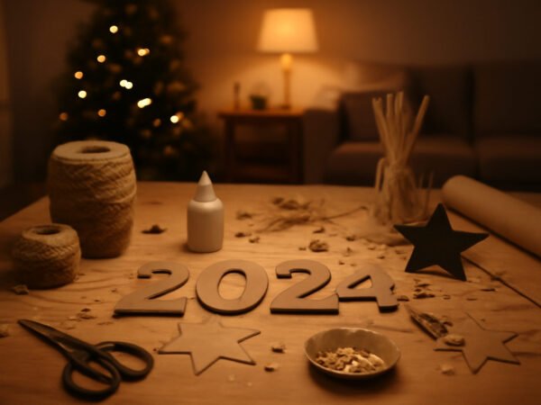 Silvester Deko DIY fürs Wohnzimmer — der Weg zum Ergebnis