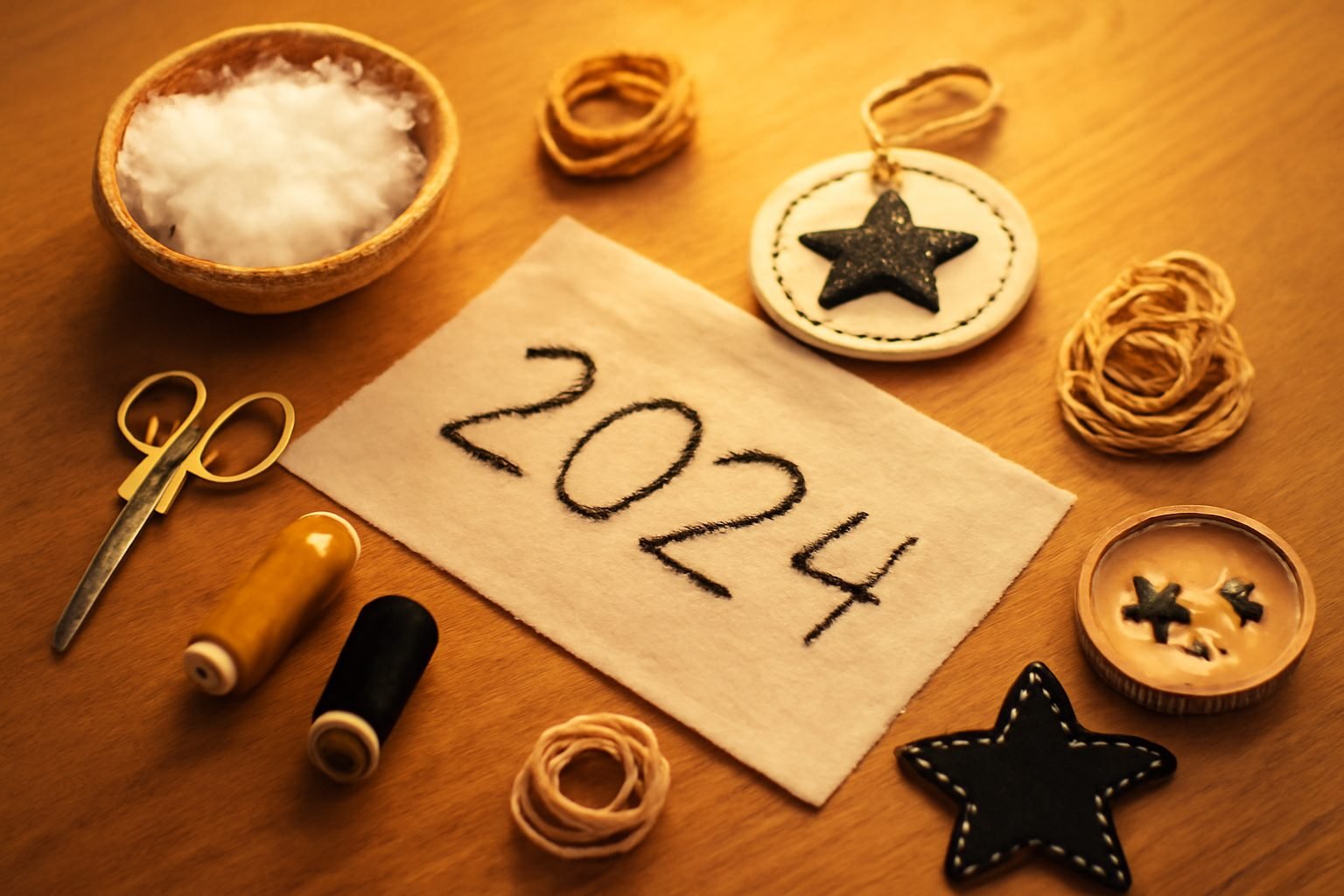 Silvester Dekoration nähen in 6 Schritten