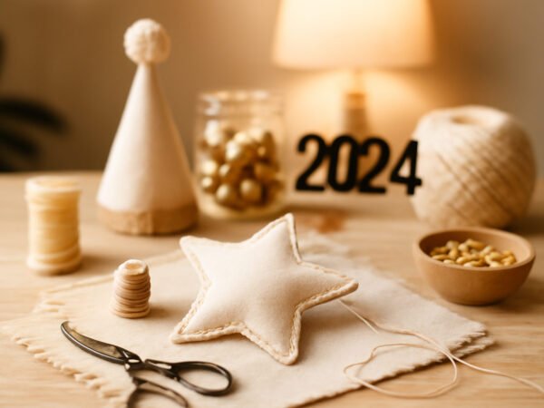 Silvester Tischdekoration nähen ohne Vorkenntnisse
