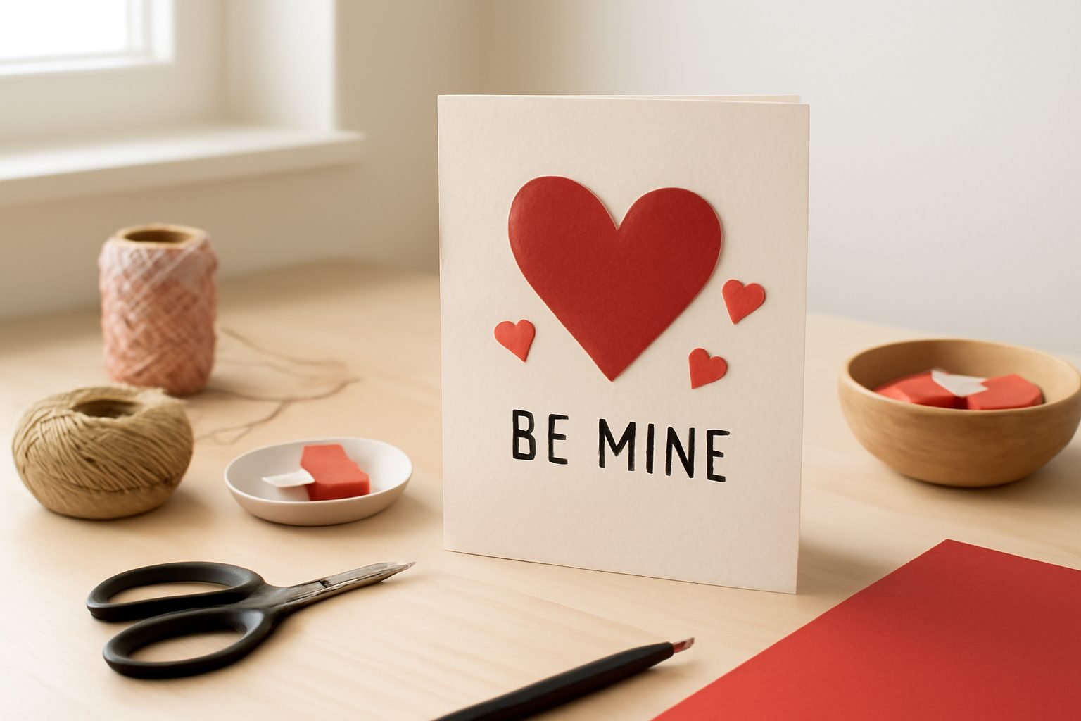 Valentinstag basteln für die Grundschule ohne Vorkenntnisse