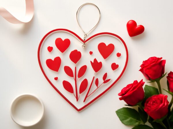 Valentinstag basteln fürs Fenster: 6 Schritte zum Ergebnis
