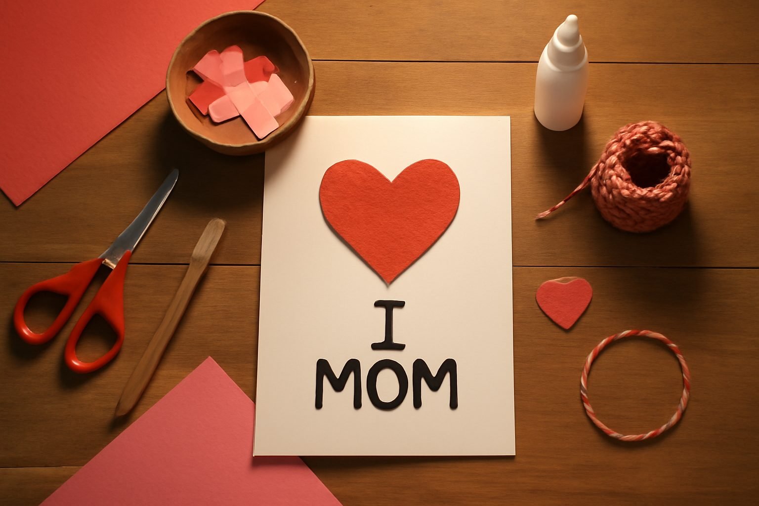 Valentinstag Geschenk basteln für Mama in 6 Schritten