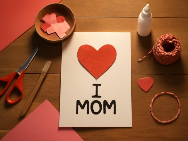 Valentinstag Geschenk basteln für Mama in 6 Schritten