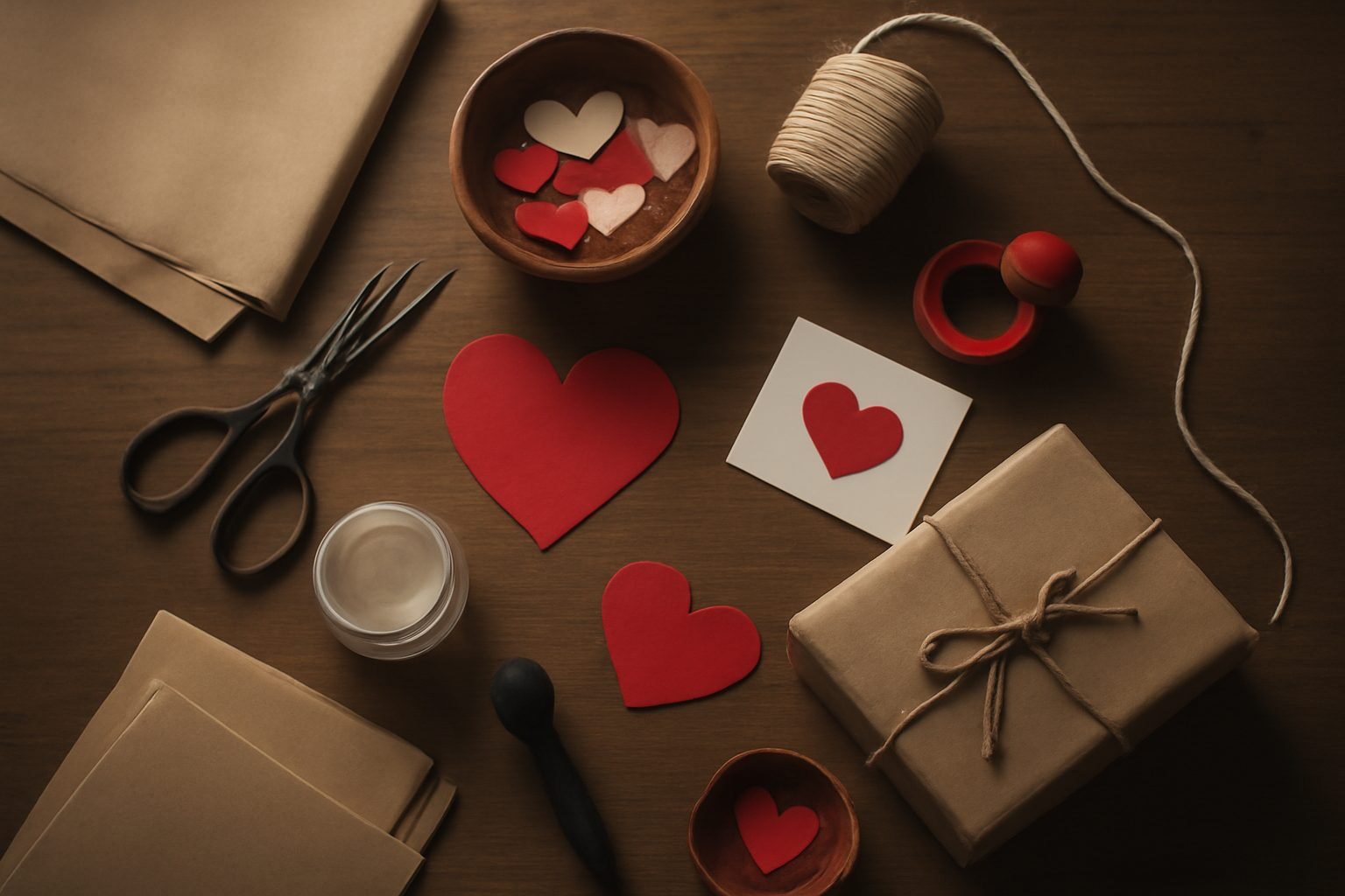 Valentinstag Geschenkideen basteln Anleitung in 6 Schritten