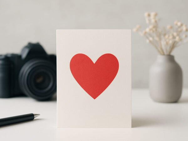 Valentinstag Karte basteln aus Papier ohne Vorkenntnisse