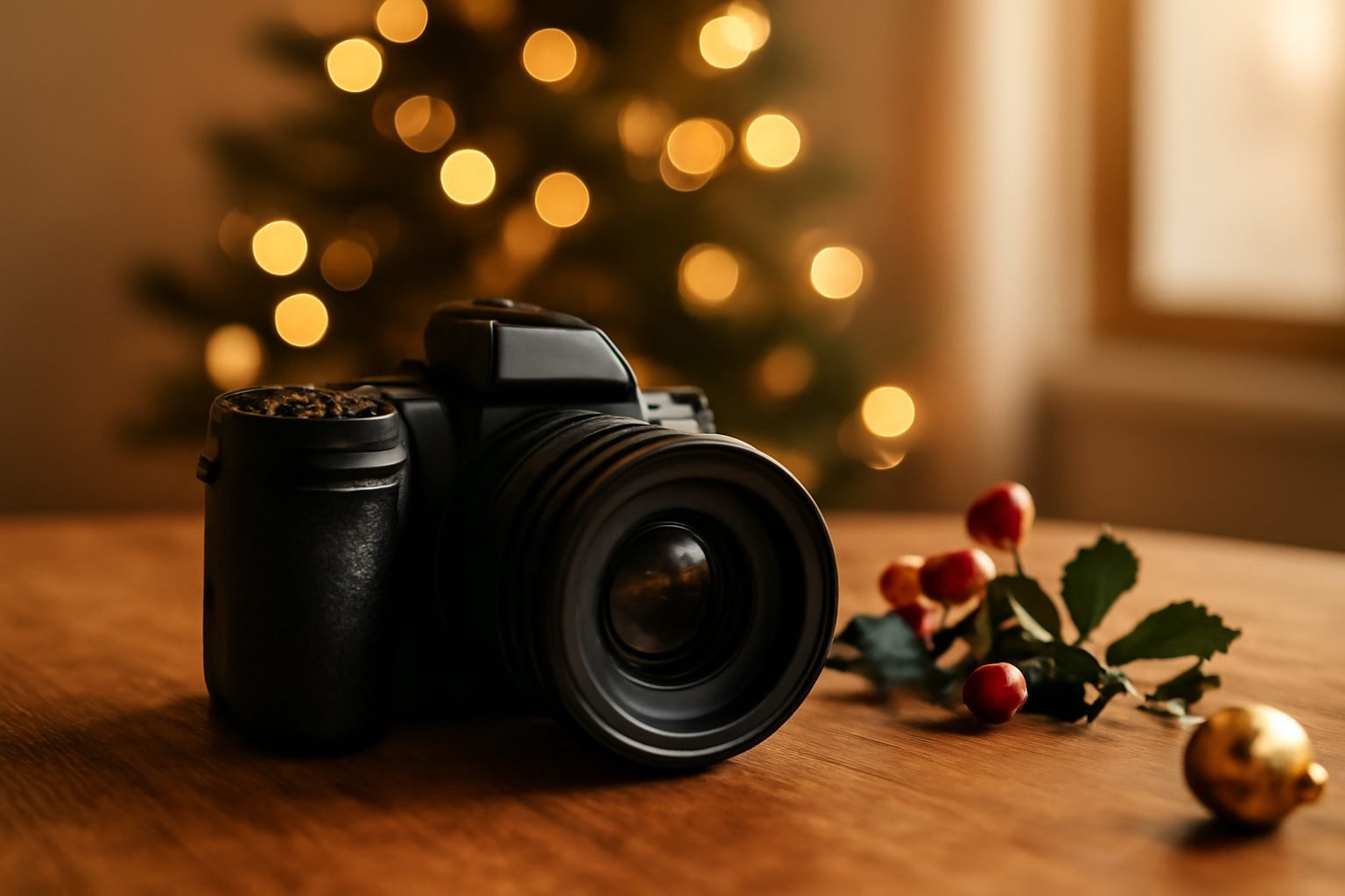 Weihnachtliches Fotoshooting Ideen drinnen