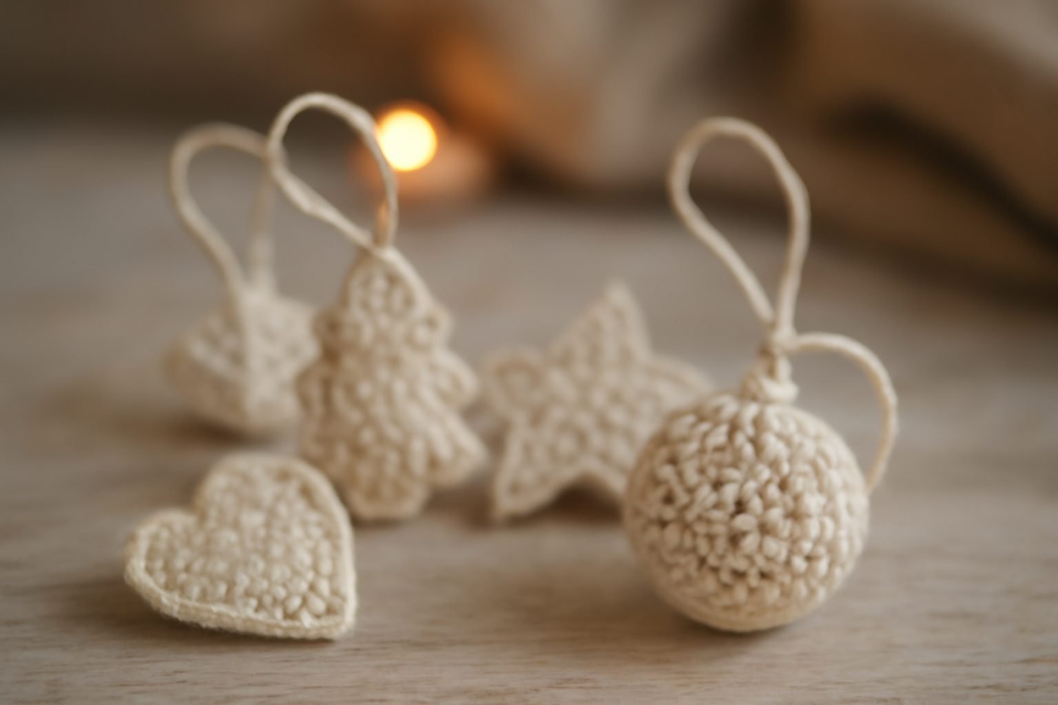 Weihnachtsdeko Ideen häkeln ohne teure Anschaffung