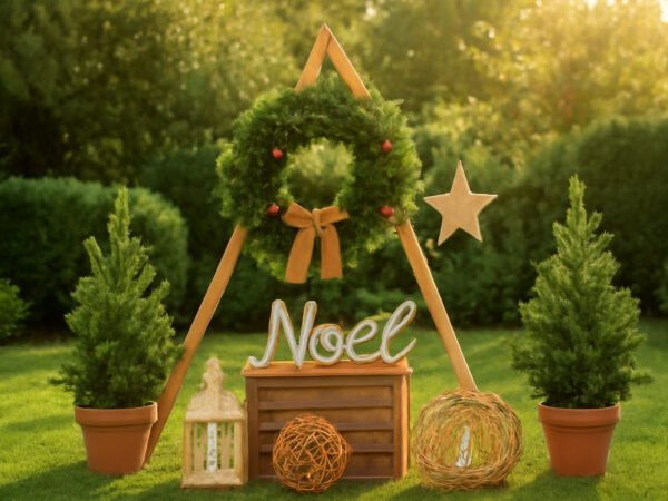 Weihnachtsdekoration Ideen draußen nähen